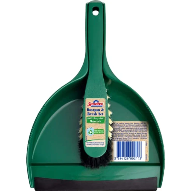 Spontex Eco Green Handfeger Set, 100% recycelte Materialien, 2 Borstenarten, effiziente Reinigung, 1 Set – Bild 1