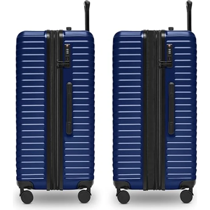 REDOLZ Ultraleicht Hartschalen Check-in Koffer | Großer XL Trolley 50 x 32 x 76 cm | mit Dehnfalte 3 cm erweiterbar nur 4,3 kg | 4 Rollen & TSA-Schloss (Essentials 18) – Bild 2