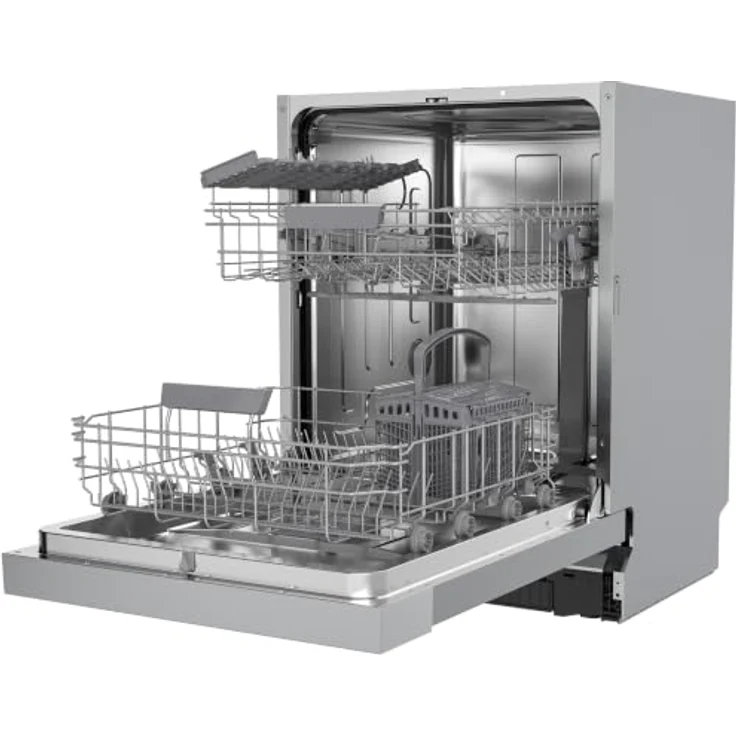 homeX GSBU6012AE Geschirrspüler 60 cm Unterbau, 12 Maßgedecke, 6 Programme, AquaStop, schwarz – Bild 12