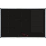 Siemens EX845HVC1E iQ700, Smartes Induktionskochfeld, 80 cm, Schwarz, Mit Rahmen aufliegend, varioInduktion, TouchSlider, Bratensensor Pro - Braten ohne Anbrenngefahr