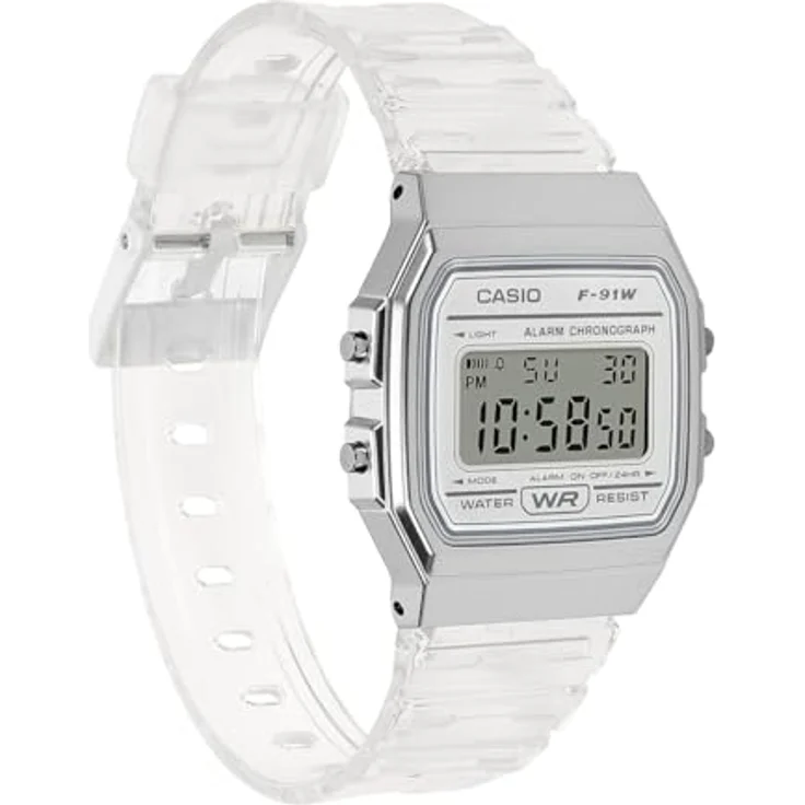 Casio Unisex Uhr F-91WS-7EF Resin weiß – Bild 4