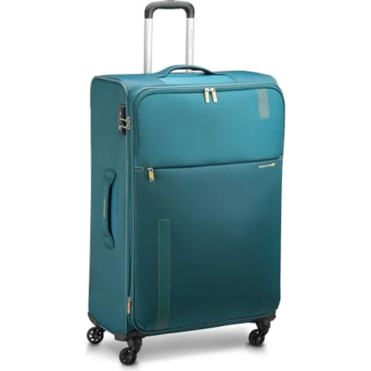 Roncato Speed 4-Rollen Trolley 78 cm, smaragdgrün, aus 100% Polyester, 48 cm x 32 cm x 78 cm – Bild 1