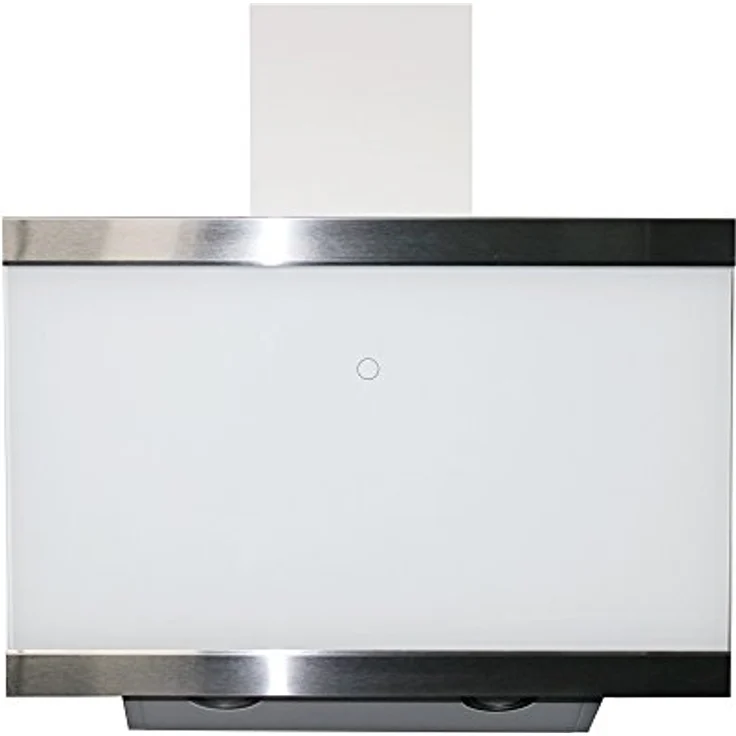 Respekta Dunstabzugshaube kopffrei / Dunstabzugshaube schräg 60 cm / Glasschirm mit Edelstahlrahmen in Weiß / Abluft - und Umluftfunktion / CH89060W / A++ / 39–59 dB – Bild 1