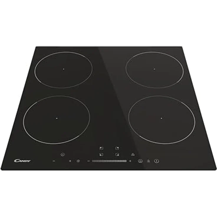 Candy Idea CIS642SCTT/1, 59 cm Induktionskochfeld mit 4 Brennern, schwarzer Glas-Keramik-Oberfläche, Touch-Panel und digitalem Timer – Bild 2