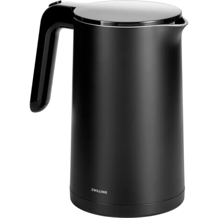Zwilling Enfinigy Wasserkocher, 1,5 L, 1850W, Temperatureinstellung, Überhitzungsschutz, Abschaltautomatik, Trockengehschutz, schwarz – Bild 1