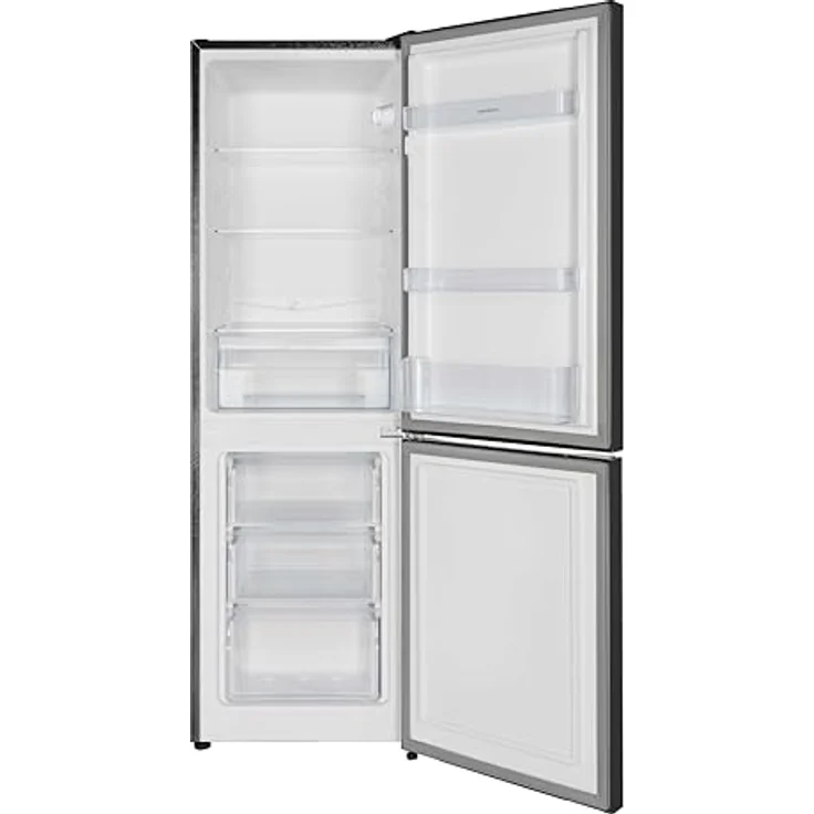 Respekta Savo Stand-Kühl-Gefrierkombination KG144-52, 157 Liter Nutzinhalt, 4-Sterne-Gefrierfach, Black Steel – Bild 2