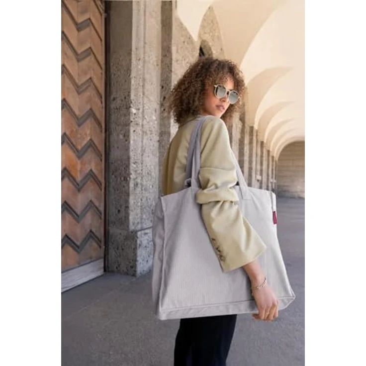 reisenthel Softshopper Shopper Tasche, 47 cm, grau, 100% Polyester – Bild 2