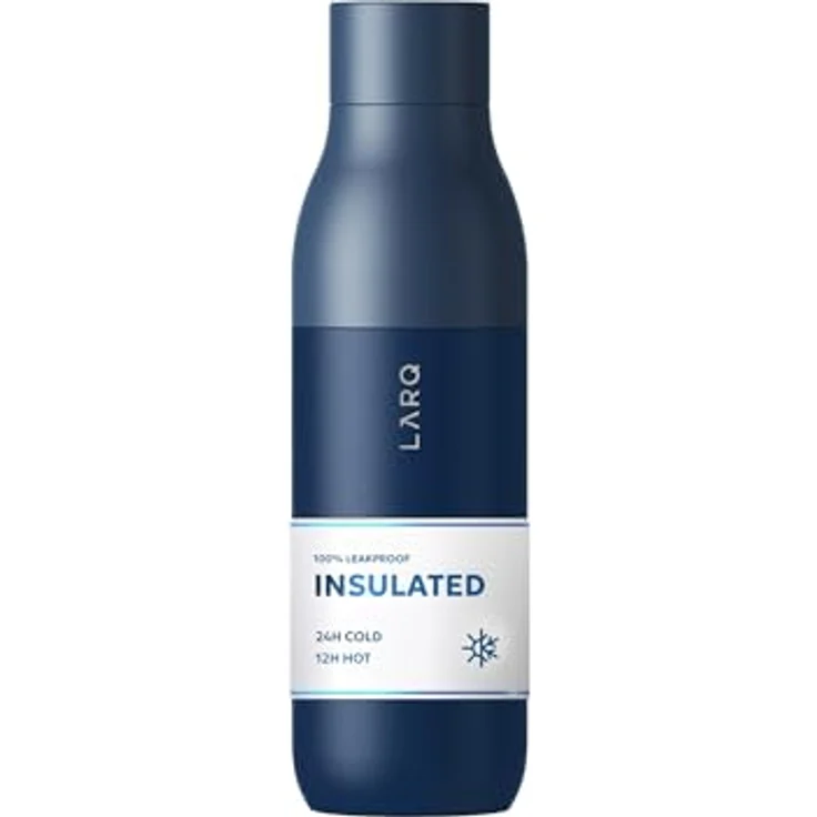 LARQ Bottle Twist Top 500ml - Isolierte Edelstahl-Trinkflasche | Thermoskanne, BPA-frei | Wiederverwendbare Wasserflasche für Camping, Büro und Reisen | Hält Getränke kalt und heiß, Monaco Blue – Bild 2