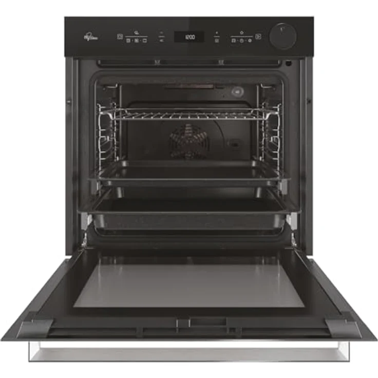 BAUKNECHT Einbaubackofen BIK5S DP8F2 ES, 2-fach Teleskopauszug, Pyrolyse & Hydrolyse, AirFry-Funktion, schwarz – Bild 3