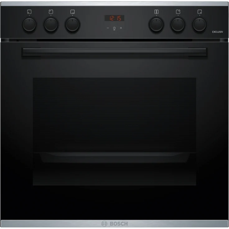Bosch Exclusiv HDA2140B3 Einbau-Herd mit Dampfunterstützung, 60 x 60 cm, Schwarz