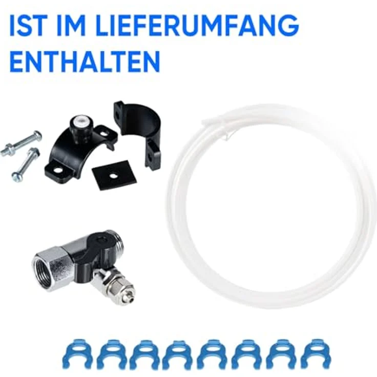BEM Akira Wasserfilter Umkehrosmoseanlage Trinkwasser mit Wasserhahn, 5-Stufiges Filtersystem, ohne Wassertank, Untertisch Leitungswasser Filter, Weiß – Bild 8