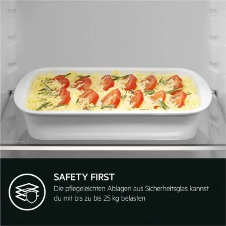 AEG TSD5S121ES, Integrierbare Kühl-/Gefrier-Kombination, 138 l Kühlvolumen, 44 l Gefriervolumen, LowFrost-Technologie, weiß – Bild 3