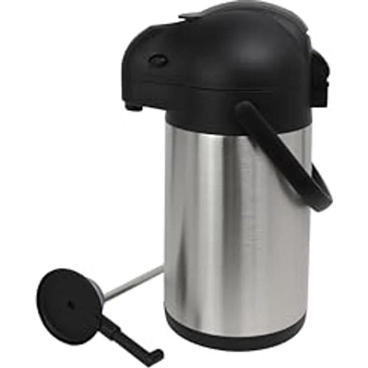 Metro Professional Airpot Pumpkanne 5 Liter Isolierkanne Thermoskanne Getränkespender für den gewerblichen Einsatz Edelstahl Kaffeekanne – Bild 3