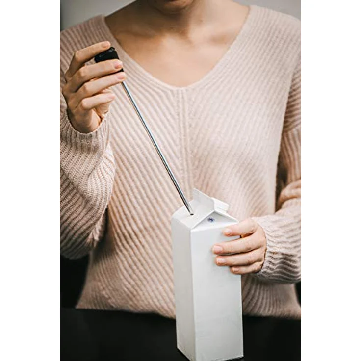 Melitta Milchlanze für Kaffeevollautomaten, Edelstahl, Schwarz – Bild 4