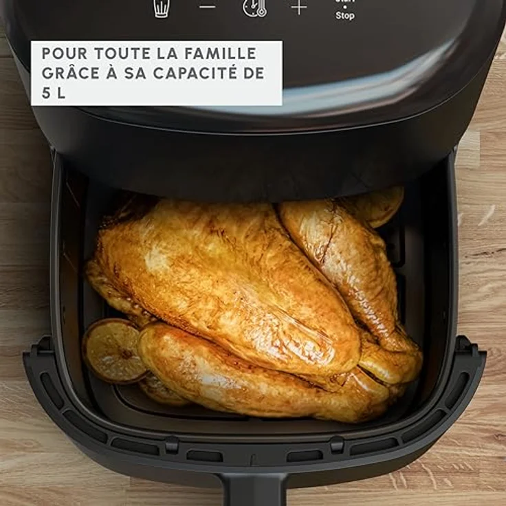 Moulinex Easy Fry Max EZ2458, Luftfritteuse 5L mit 10 Programmen, Energieeinsparung bis zu 70%, digitales Rezeptbuch für bis zu 6 Personen – Bild 5