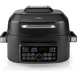 Nedis Heißluft Friteuse | 6 l | Timer: 120 min | Anzahl voreingestellter Programme: 7 | Digital | Schwarz