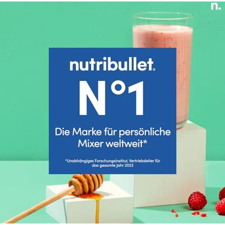 NutriBullet Original, Elektrischer Mixer mit 600 Watt Leistung, 700 ml To Go Becher und Extraktionsklinge – Bild 9