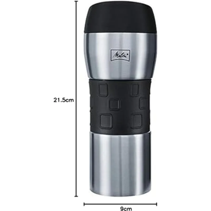 Melitta 206056 IsolierTrinkbecher, Edelstahl, Heiß und Kaltgetränk, 3 Tassen, 350 ml – Bild 8