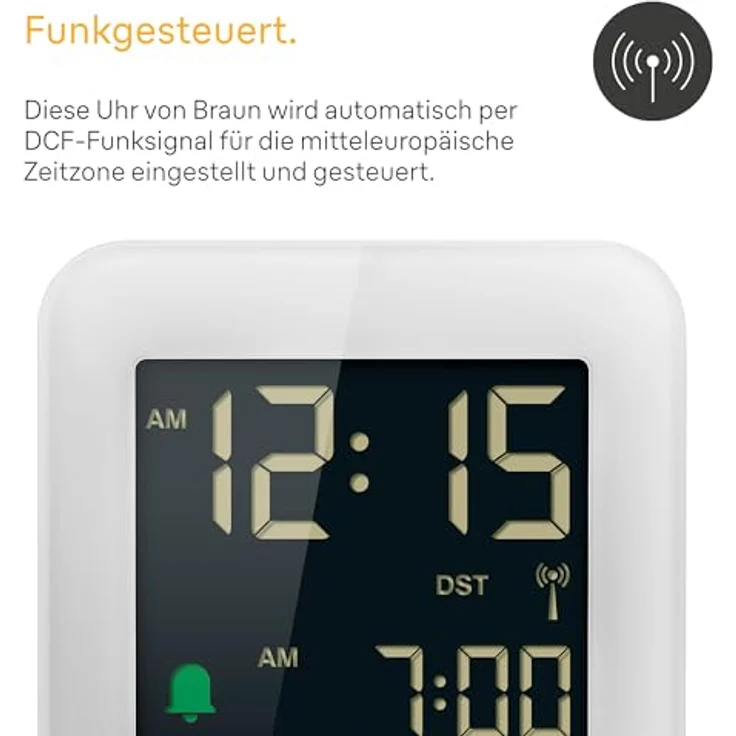Braun BC08W DCF digitaler Funkwecker – Bild 5