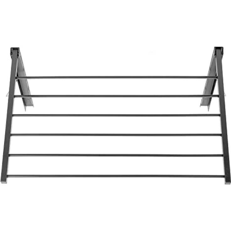 ABJ Majka Wandwäschetrockner Trockenständer Wandmontage (60cm, Silber) – Bild 3