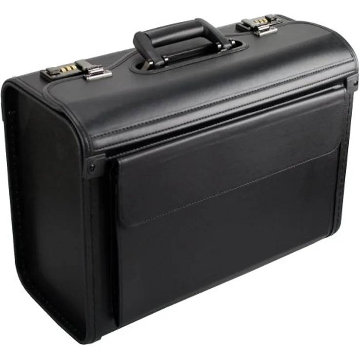 D&N, Koffer, Business & Travel Pilotenkoffer 46 cm, Schwarz, (26 l, S)