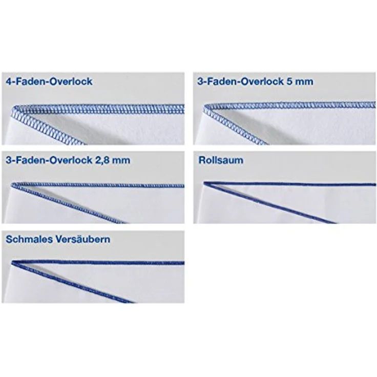 Brother M343D  Differentialtransport Nählicht Nadeleinfädler Overlock-Nähmaschine, weiß – Bild 6