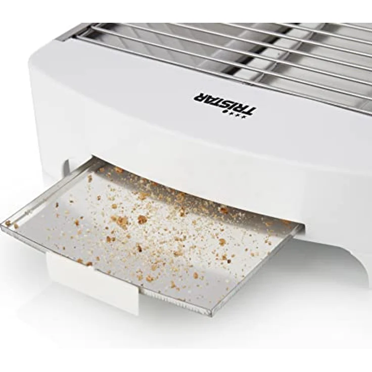 Tristar BR-2400 Flach-Toaster-Brötchenröster mit Countdown-Timer und Krümelschublade, 400 W – Bild 6