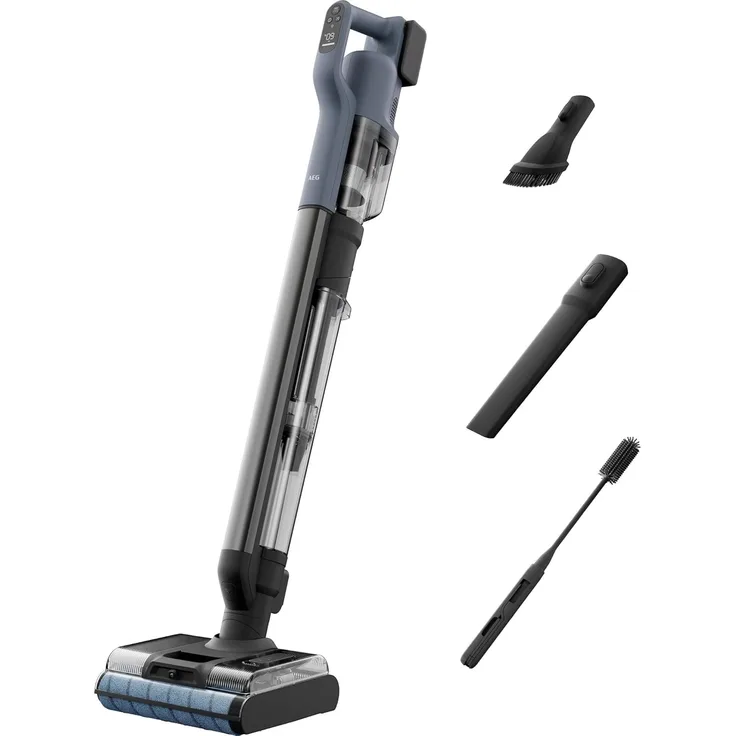 AEG 8000 2-in-1 Wet&Dry Akku-Staubsauger AW82U1DB – Nass-Trockensauger, Tri Action-Düse, entfernt Schmutz & Flüssigkeiten, Light Denim Blue
