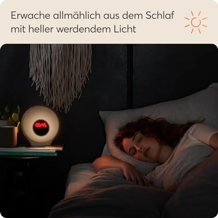 Lumie Sunrise Alarm, Wecker mit Sonnenaufgangs- und Sonnenuntergangseffekt, Klang- und Stimmungslicht, langlebig und einfach zu bedienen – Bild 3