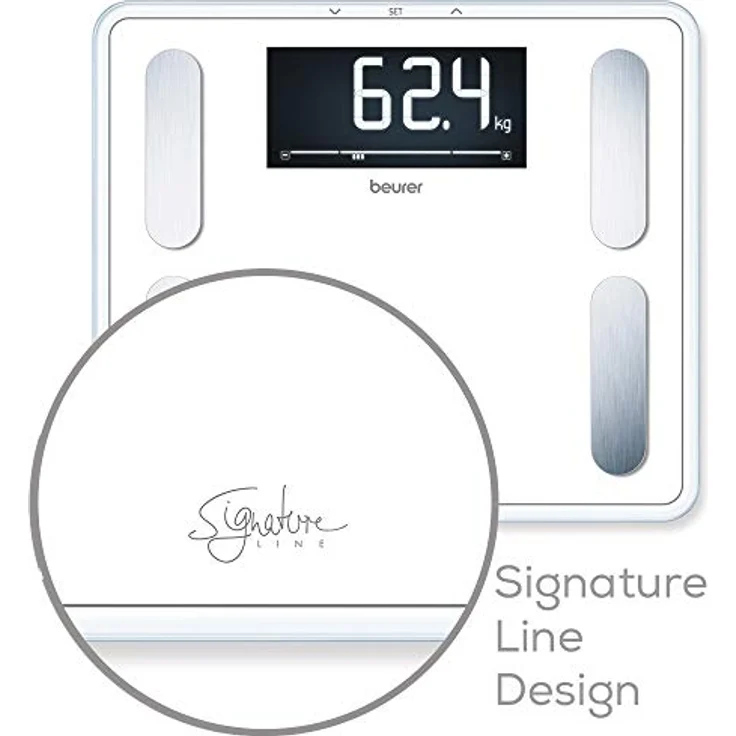 BF410 Elektronische Personenwaage bis 200 kg (Weiß) () – Bild 5