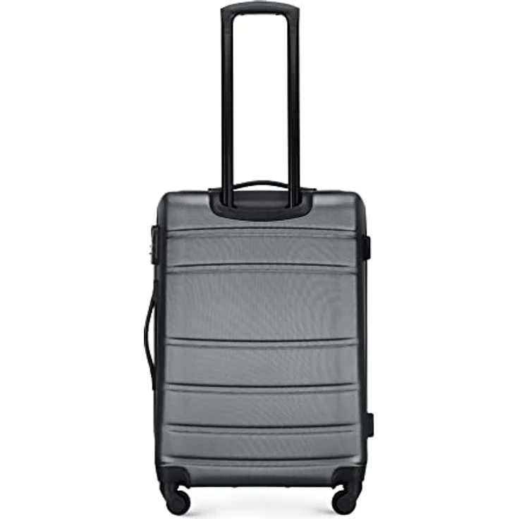 WITTCHEN Mittlerer Koffer Trolley Koffer Reisekoffer aus ABS Hartschalen Trolley 4 Rollen Kombinationsschloss Grau 56-3A-652-01 – Bild 4