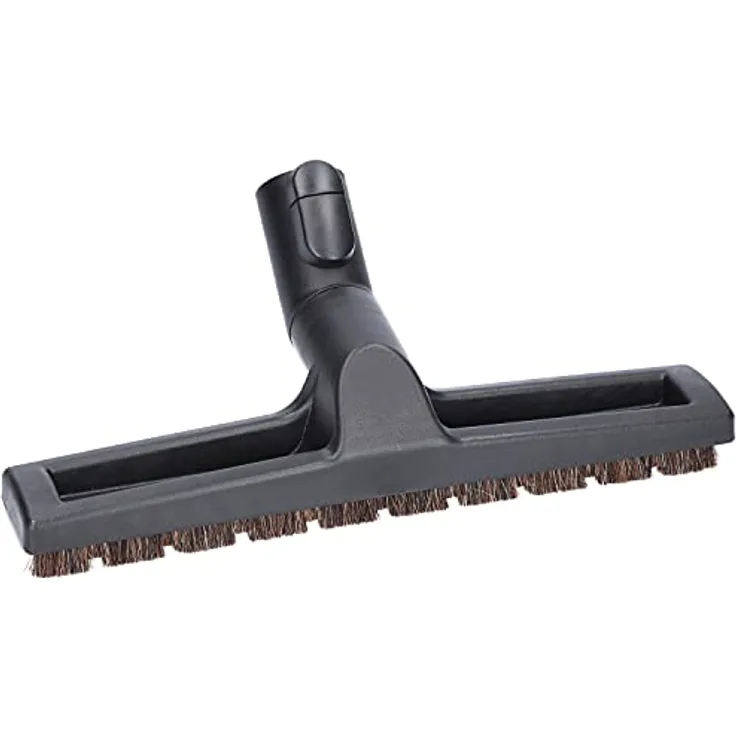McFilter Parkettdüse für Miele S8340 S8360 S8730, Hartbodendüse mit 35mm Anschluss, Rosshaar und Einrast-Parkfunktion