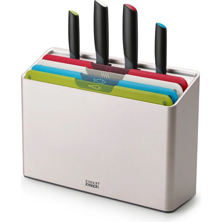 Joseph Joseph Schneidebrett Folio Icon Plus, japanische Edelstahlklingen, doppelseitig, rutschfest