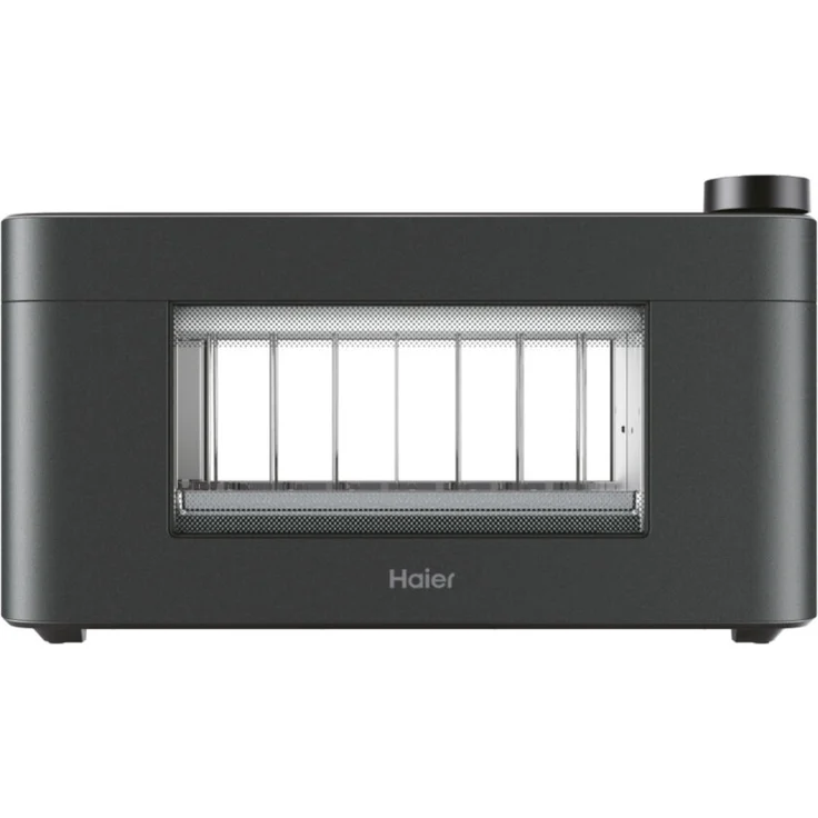 Haier HTO7W2011, 2-Scheiben Toaster mit 1300 W, Schwarz - vielseitig für Waffeln, Tacos, Burger und Bagels.