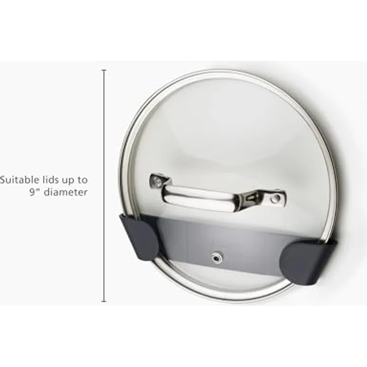 Joseph Joseph CupboardStore - 4 -teiliges Halterungen-Set für Topfdeckel - grau – Bild 3