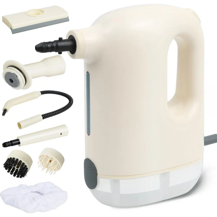 Tekoo Handdampfreiniger, 1200W 3 Bar mit 8-tlg. Zubehörset, Hygienereinigung für Küche & Wohnzimmer