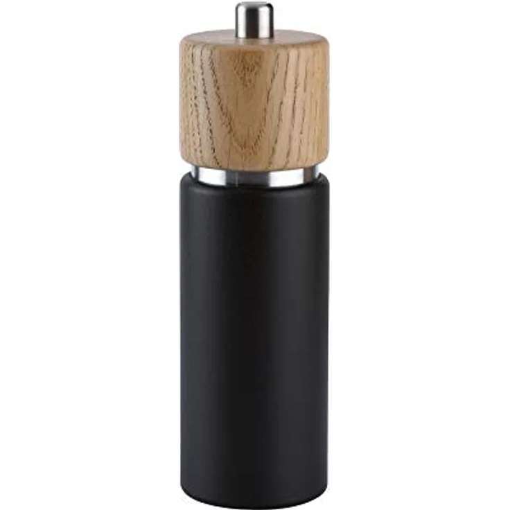 Zassenhaus Salzmühle HANNOVER , Buchenholz , Mahlgrad einstellbar fein bis grob , Zassenhaus Keramikmahlwerk Made in Germany , Manuelle Salzmühle , Bereits vorbefüllt , Kopf aus Eichenholz – Bild 1