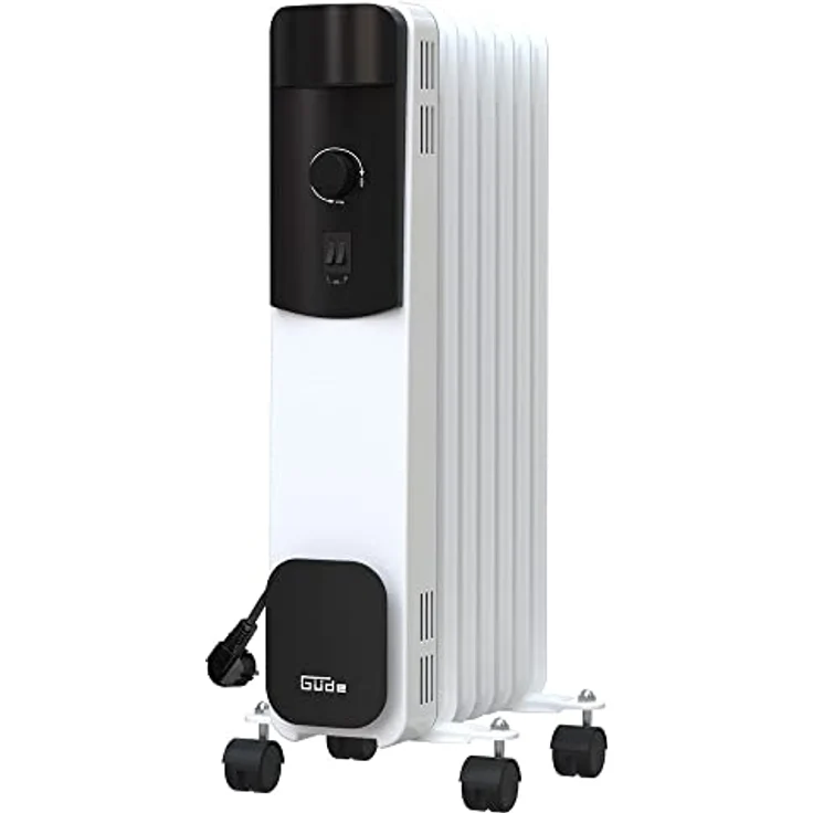 Güde Ölradiator OR 1500-7 (220-240 V, 1500 W Heizleistung, 3 Heizstufen (600/900/1500 W), 7 Rippen, stufenloses Thermostat, Kipp- und Überhitzungsschutz, Rollen für einen sicheren Transport) – Bild 1
