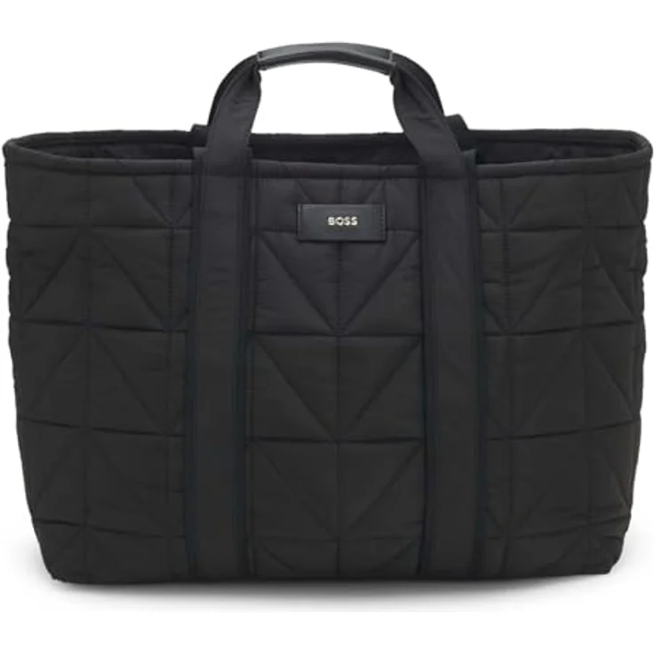 Boss Palmah Shopper Tasche, 39 cm, schwarz, 100% Polyester, vielseitige Einkaufstasche – Bild 1