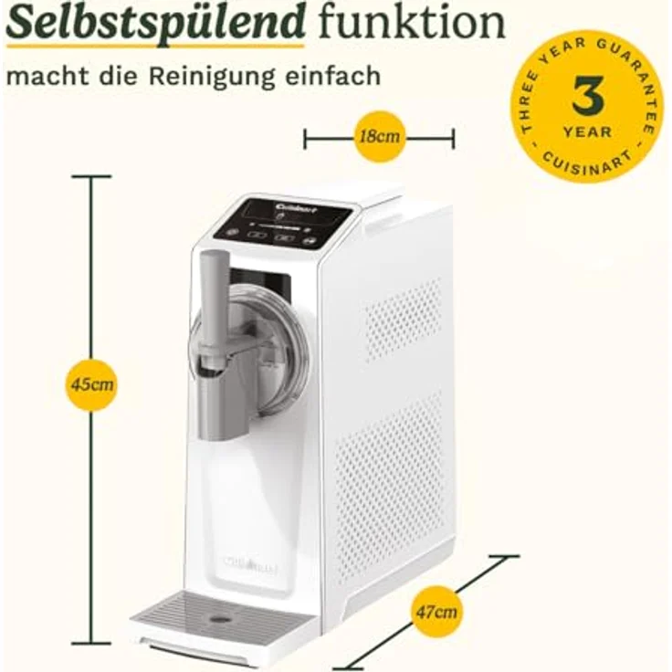 Cuisinart Frost Fusion 6-in-1-Eiscreme- und Slushie-Maschine mit leistungsstarker Kühltechnik und transparentem Deckel, einfach zu reinigen – Bild 8
