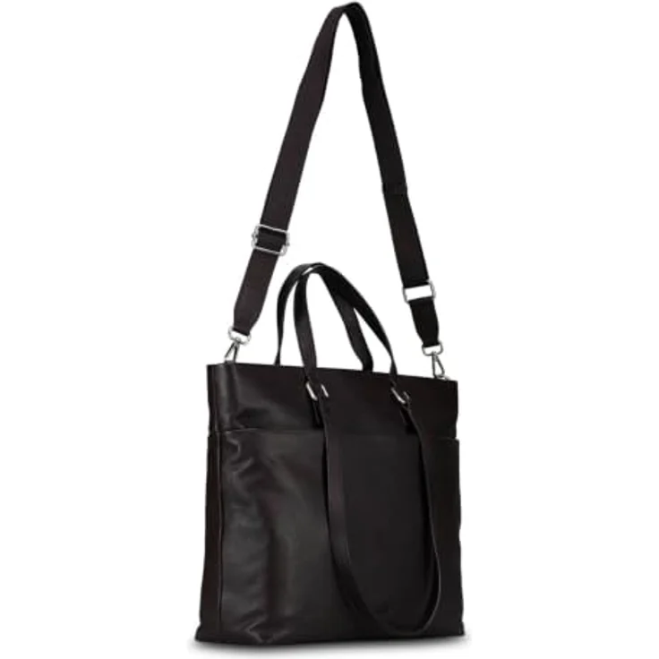 Jost Lysa Business Shopper, 36 cm Leder mit Laptopfach, braun – Bild 6