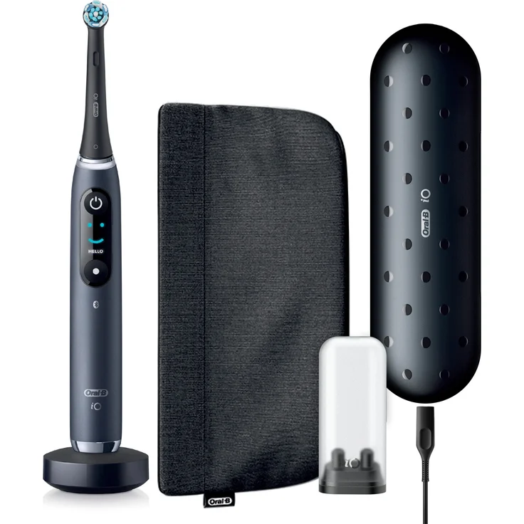 Oral-B iO Series 9 Luxe Edition elektrische Zahnbürste, 7 Reinigungsprogramme, black onyx – Bild 1