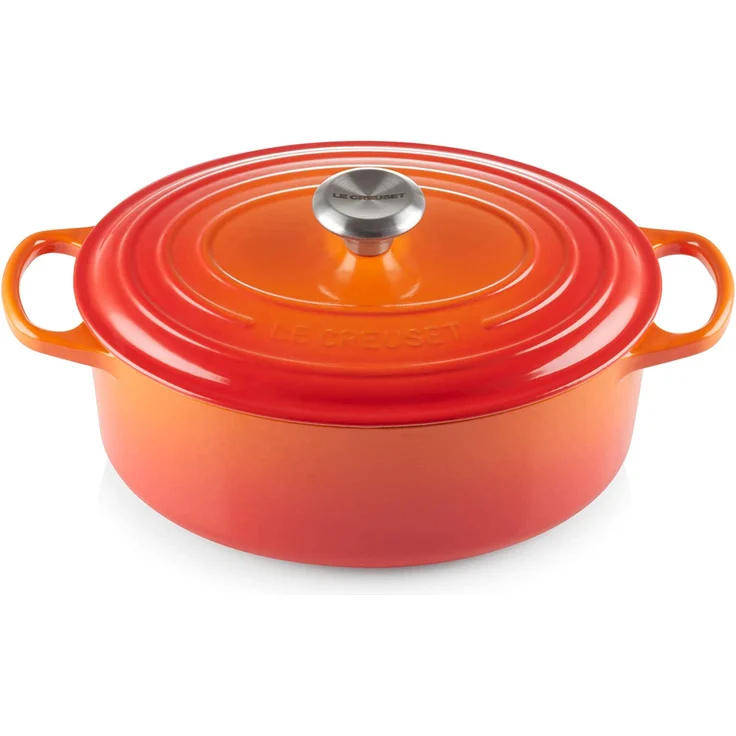 Le Creuset Tradition Signature Bräter oval Durchmesser 40 cm ofenrot – Bild 1