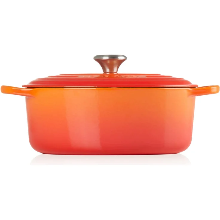 Le Creuset Tradition Signature Bräter oval Durchmesser 40 cm ofenrot – Bild 3
