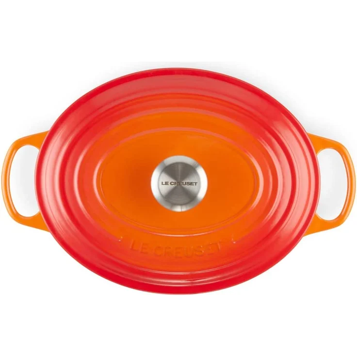 Le Creuset Tradition Signature Bräter oval Durchmesser 40 cm ofenrot – Bild 2