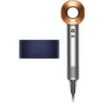Dyson Supersonic HD07 Haartrockner, 1600 Watt, Ionen-Technologie, Geschenkedition, inkl. Aufbewahrungsbox aus Leder, 5 Stylingdüsen, Generation 2022, nickel, kupfer