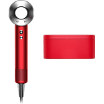 Dyson Supersonic HD07 Haartrockner, Ionen-Technologie, 1600 Watt, Geschenkedition, inkl. Aufbewahrungsbox, 5 Stylingdüsen, Generation 2021, rot, nickel