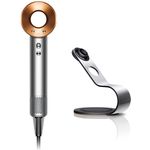 Dyson Supersonic HD07 Haartrockner, 1600 Watt, Ionen-Technologie, Geschenkedition, inkl. Aufbewahrungsständer, 5 Stylingdüsen, Generation 2022, nickel, kupfer