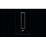 AEG CCE84751CB Kochfeld mit Dunstabzug, Induktion, rahmenlos, Einbaugerät, Autark, Breite 83 cm, 4 Zonen, schwarz