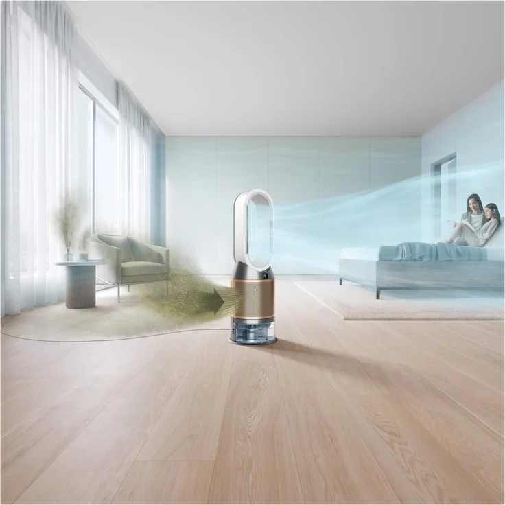 Dyson HP09 Purifier Hot + Cool Formaldehyde, Luftreiniger und Befeuchter, weiß, kupfer – Bild 4